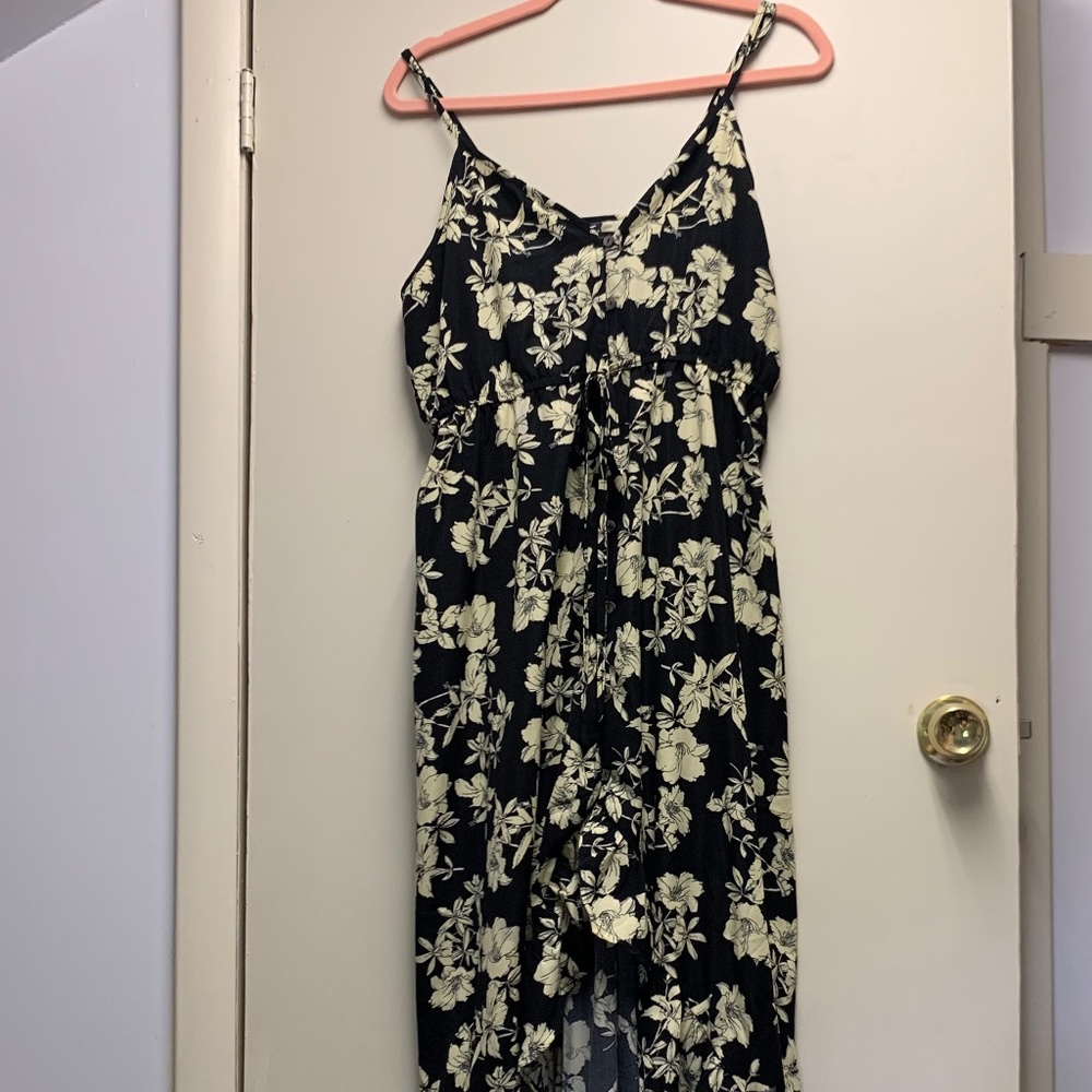 Black and white high-low dress (nanamacs)